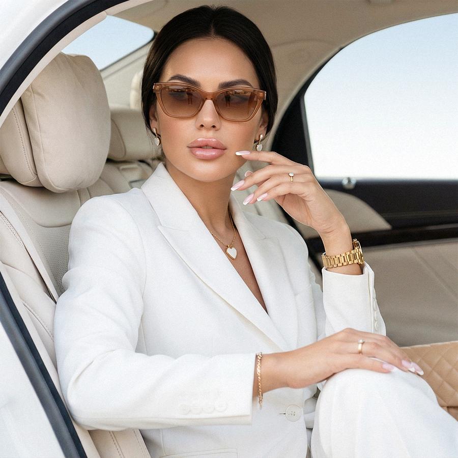 Luxury client inside premium vehicle during exotic car leasing experience