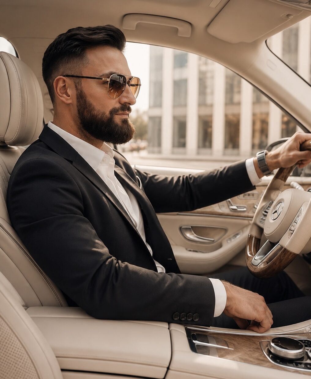 Luxury vehicle driver using premium leasing program